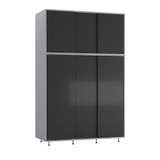6 Sliding Doors Wardrobe Bedroom Storage Closet Clothes Hanging Rail Cupboard