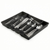 7-Section Extendable Plastic Cutlery Tray Organiser