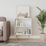 2-Tier Wooden Cabinet With Legs