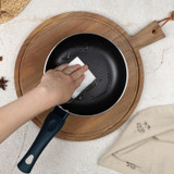 18cm Blaumann Navy Saucepan With Lid Non-Stick Induction Ready