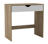 Oak 1-Drawer Dressing Table and Computer Desk