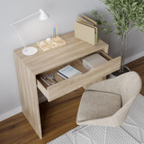 Oak 1-Drawer Dressing Table and Computer Desk