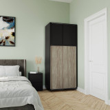 4 Sliding Doors Wardrobe with Hanging Rail - 180x80x51.5cm