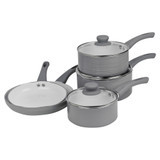 8-Pcs Grey Induction Cookware Set