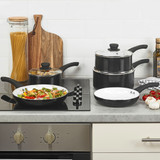 8-Pcs Black Matt Induction Cookware Set