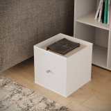 Asymmetrical 8 Cube Bookcase Unit w/ 6 Drawer Inserts