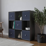 9 Cube Bookcase with 5 Drawers