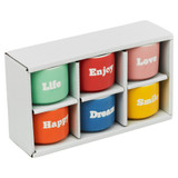 6 Pcs 60ml Mini Porcelain Espresso Coffee Mugs Set