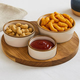 4 Pcs Ceramic Dip Bowl Serving Set