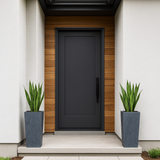 Urbi 20cm Concrete Effect Square Planter with Internal Insert