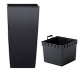 Urbi 20cm Square Plastic Planter Pot for Indoor & Outdoor Use