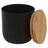 3 Pcs Airtight Coffee Tea Sugar Storage Container Set w/ Bamboo Lid