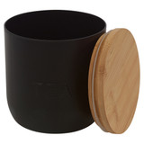 3 Pcs Airtight Coffee Tea Sugar Storage Container Set w/ Bamboo Lid