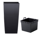 Urbi 30cm Square Plastic Planter Pot for Indoor & Outdoor Use