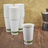 16oz Compostable Single Wall Hot Cups