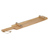 Large Teak Wood Chopping Cutting Board with Hanging Rope Handle