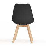 Scandinavian Padded Tulip Dining Chair with Beech Legs