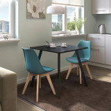 Scandinavian Padded Tulip Dining Chair with Beech Legs