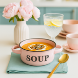 500ml Multicoloured Stoneware Ceramic Soup Bowls Set