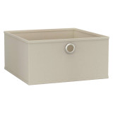 Foldable Fabric Storage Box with Metal Eyelet Handle