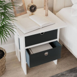Foldable Fabric Storage Box with Metal Eyelet Handle