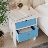 Foldable Fabric Storage Box with Metal Eyelet Handle