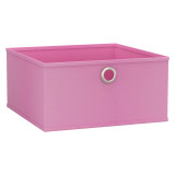 Foldable Fabric Storage Box with Metal Eyelet Handle