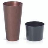 Tubus 25cm Tall Corten Steel Effect Planter Pot