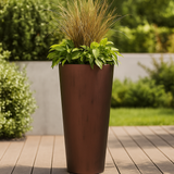 Tubus 25cm Tall Corten Steel Effect Planter Pot