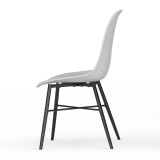 TROMSO Scandinavian Dining Chair Metal Legs