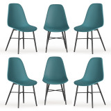 TROMSO Scandinavian Dining Chair Metal Legs