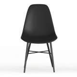 TROMSO Scandinavian Dining Chair Metal Legs