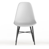 TROMSO Scandinavian Dining Chair Metal Legs
