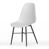 TROMSO Scandinavian Dining Chair Metal Legs