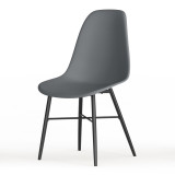 TROMSO Scandinavian Dining Chair Metal Legs