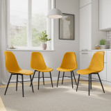 TROMSO Scandinavian Dining Chair Metal Legs