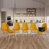 TROMSO Scandinavian Dining Chair Metal Legs