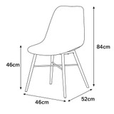 TROMSO Scandinavian Dining Chair Metal Legs TROMSO Scandinavian Dining Chair Metal Legs