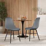 TROMSO Scandinavian Dining Chair Metal Legs