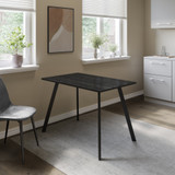 110cm Rectangular Dining Table with Metal Legs