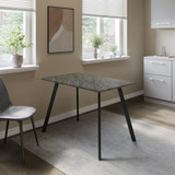 110cm Rectangular Dining Table with Metal Legs