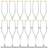 Pasabahce Large Gold Rim Champagne Flute (200ml)