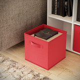 Asymmetrical 8 Cube Bookcase Unit w/ 3 Drawer Inserts