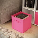Asymmetrical 8 Cube Bookcase Unit w/ 3 Drawer Inserts