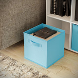 Asymmetrical 8 Cube Bookcase Unit w/ 3 Drawer Inserts