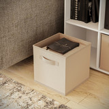 Asymmetrical 8 Cube Bookcase Unit w/ 3 Drawer Inserts