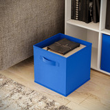Asymmetrical 8 Cube Bookcase Unit w/ 3 Drawer Inserts