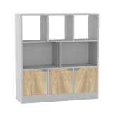 8 Cube Asymmetrical Storage Bookcase and Shelving Unit
