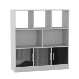 8 Cube Asymmetrical Storage Bookcase and Shelving Unit