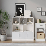 8 Cube Asymmetrical Storage Bookcase and Shelving Unit